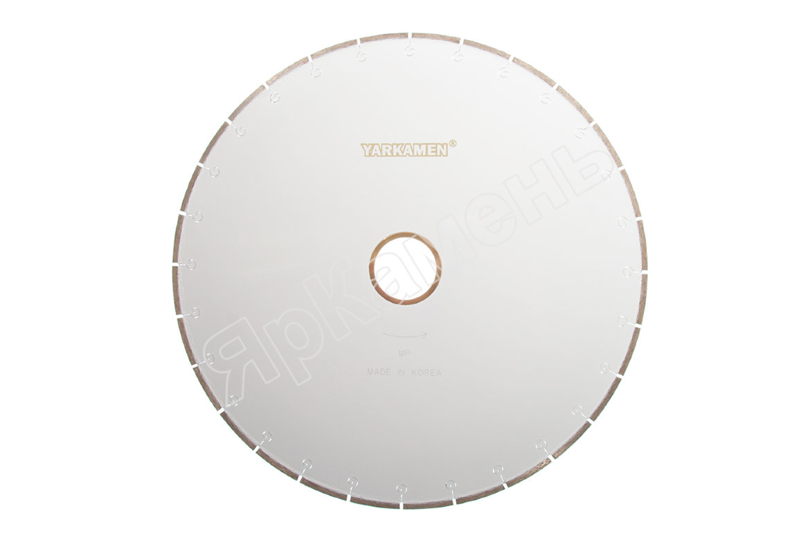 Алмазный диск YARKAMEN® 250x1,8x6,0х32/25,4 «Корона Music-Slot» PREMIUM мраморный