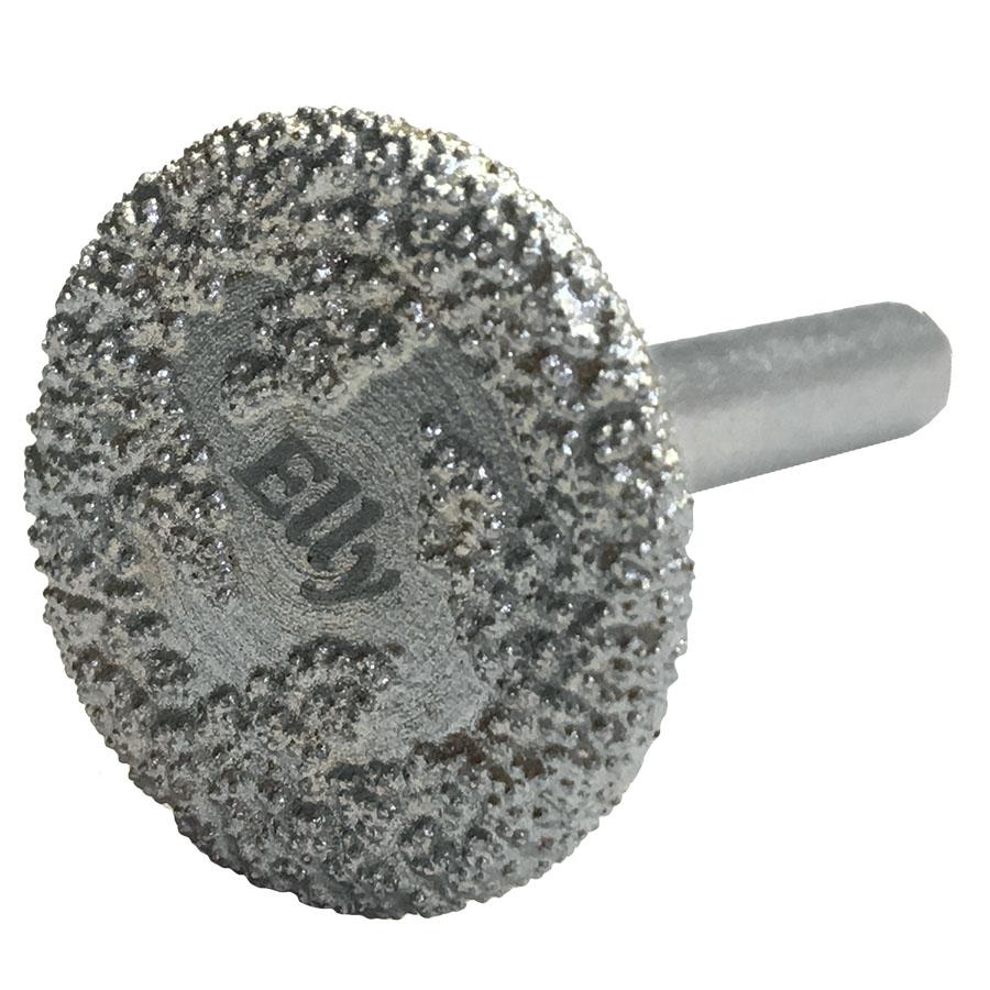 Диск алмазный отрезной для мрамора и гранита двухсторонний, Ø 25 мм, с 4 боковыми сегментами, хвостовик Ø 6 мм, ELLY (Элли)