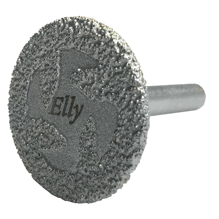 Диск алмазный отрезной для мрамора и гранита двухсторонний, Ø 30 мм, с 4 боковыми сегментами, хвостовик Ø 6 мм, ELLY (Элли)