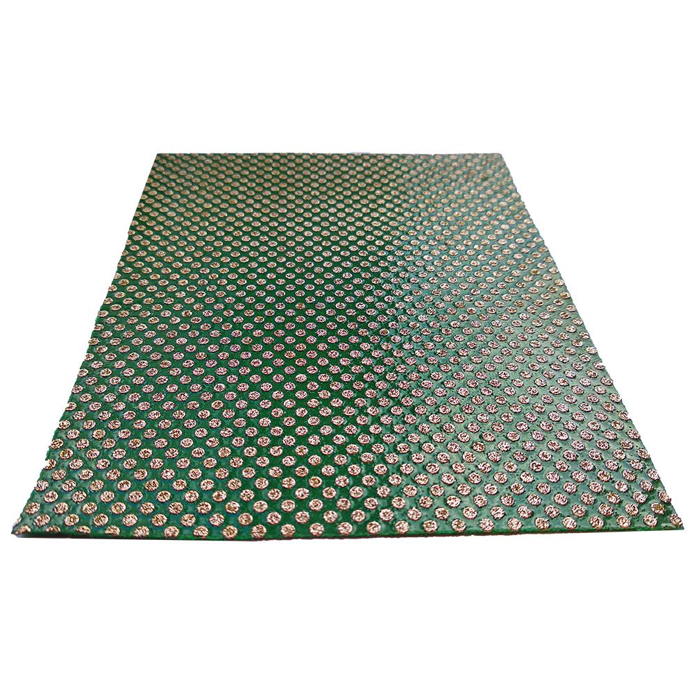 Алмазная наждачная бумага 115х93 мм, зерно 60 (зеленая, металл)