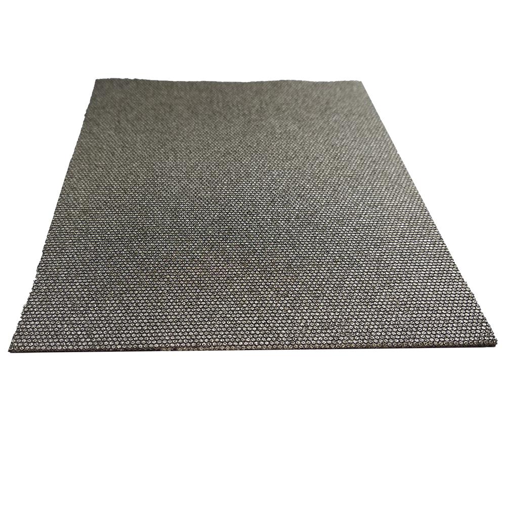 Алмазная наждачная бумага 115х93 мм, зерно 120 (черная, металл)