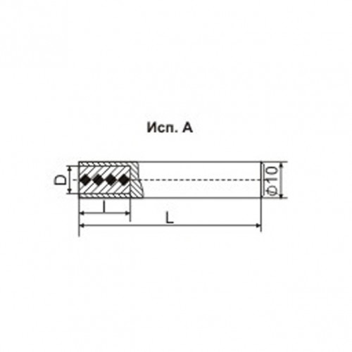 Карандаш алмазный 3908-0054, d=8 тип 01, исп.А, 1 кач., 1,0 карат