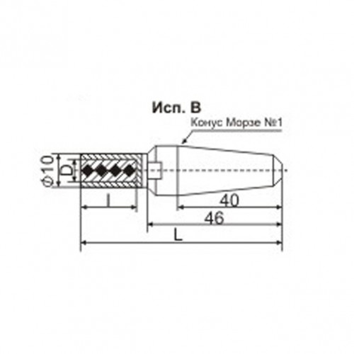 Карандаш алмазный 3908-0073, d=8 тип 01, исп.В, 1 кач., 0,31-0,50 карат