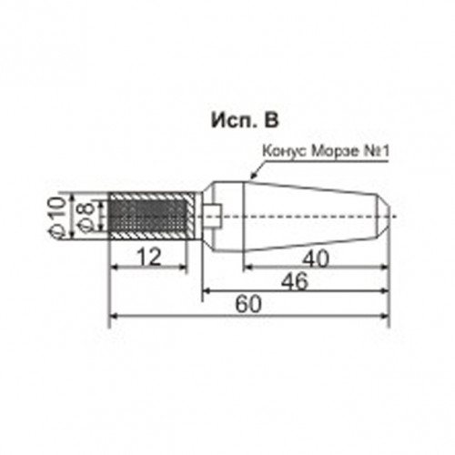 Карандаш алмазный 3908-0078, тип 04, исп.В, 500/400, 2,0 карат
