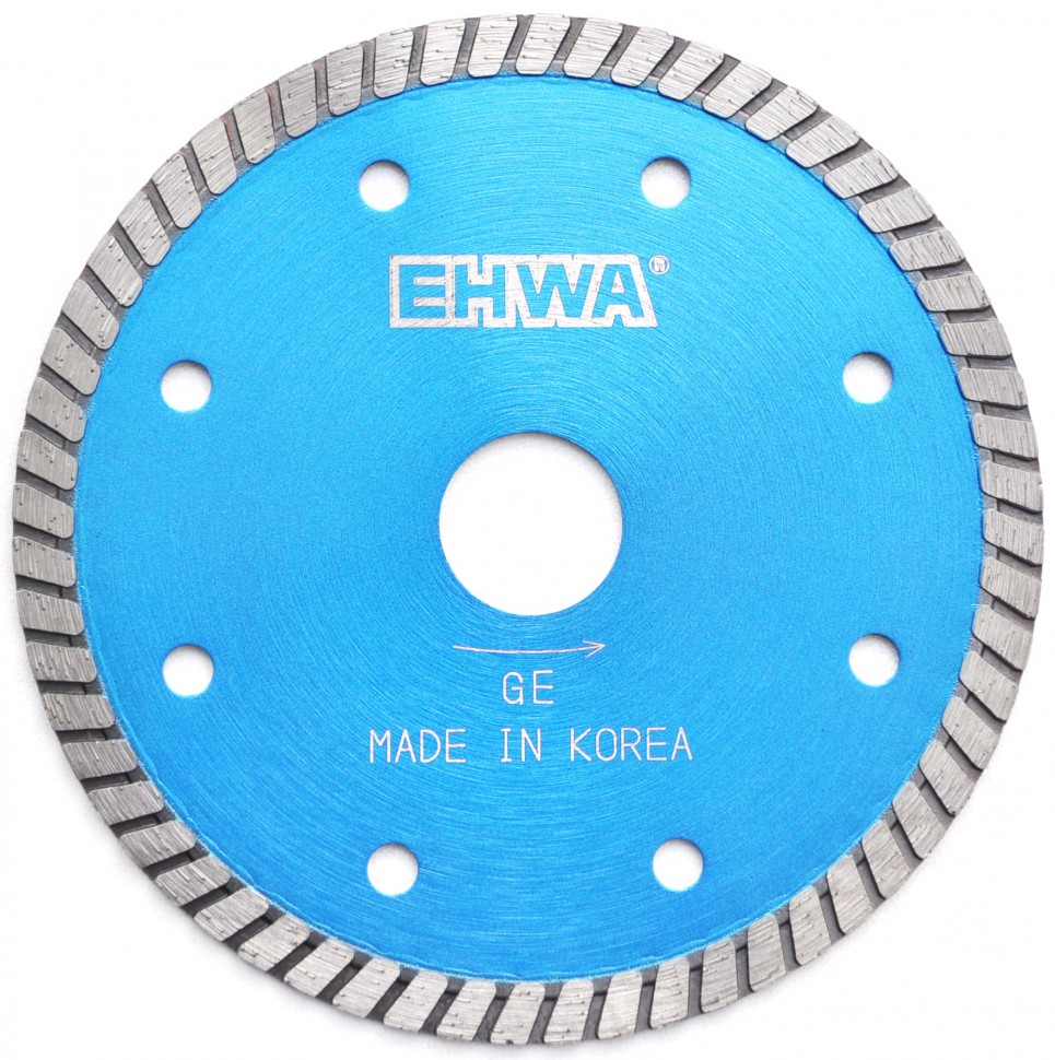 Алмазный отрезной диск по камню граниту мрамору старому бетону травертину даломиту производства EHWA GE (Южная Корея) 125-2.0-7.5-22.2Н
