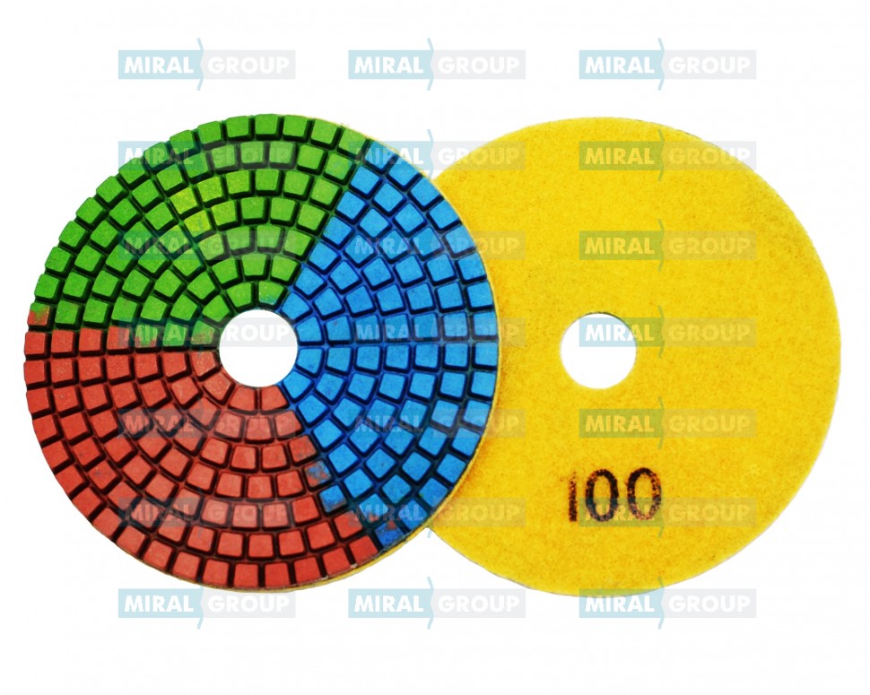 Алмазные гибкие диски «триколор» №100, Huangchang 100 мм