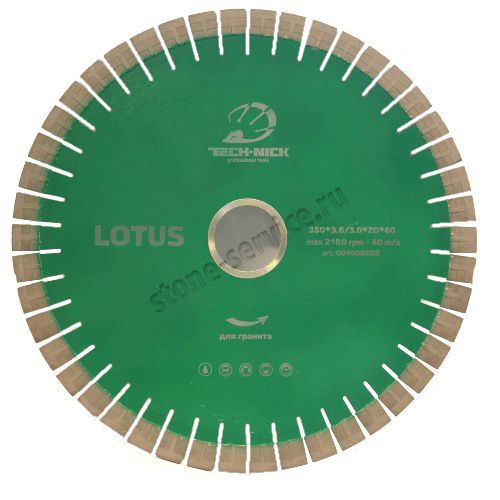 Сегментный диск TNK Lotus ГР д.430х60/50х2,8 (h-20)