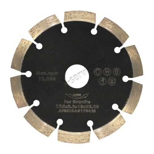 Сегментный диск VSN Laser GP д.125*1,8*22,2 (32*2,2*10) мм