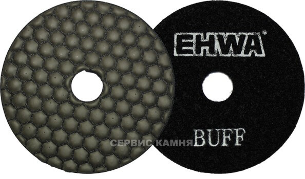 Алмазный гибкий шлифовальный круг EHWA hexagonal std 100x2,6 dry №buff (Корея)