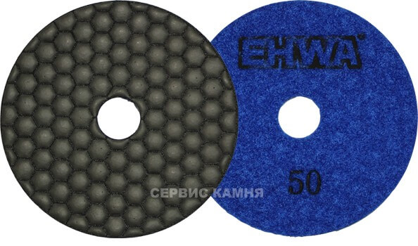 Алмазный гибкий шлифовальный круг EHWA hexagonal std 100x2,6 dry №50 (Корея)