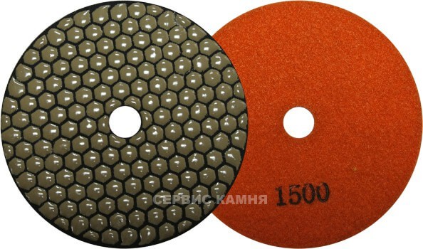 Алмазный гибкий шлифовальный круг JA hexagonal D125x3,5 dry №1500 (Китай)