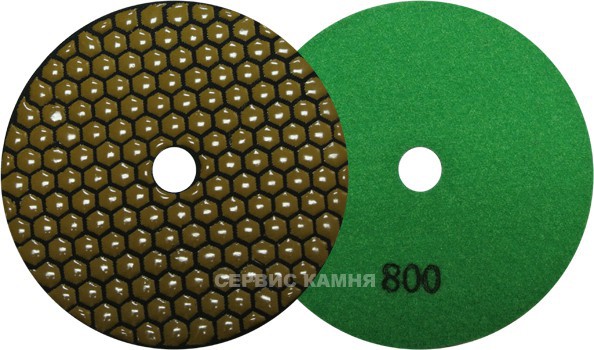 Алмазный гибкий шлифовальный круг JA hexagonal D125x3,5 dry №800 (Китай)