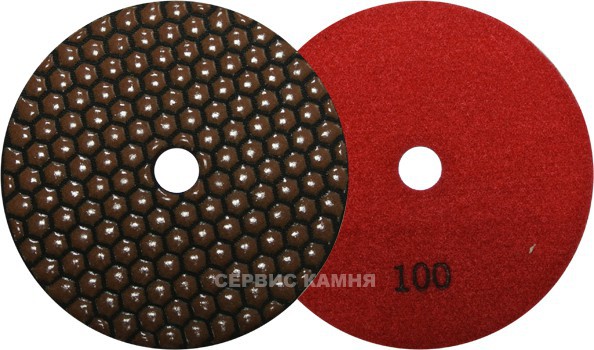Алмазный гибкий шлифовальный круг JA hexagonal D125x3,5 dry №100 (Китай)