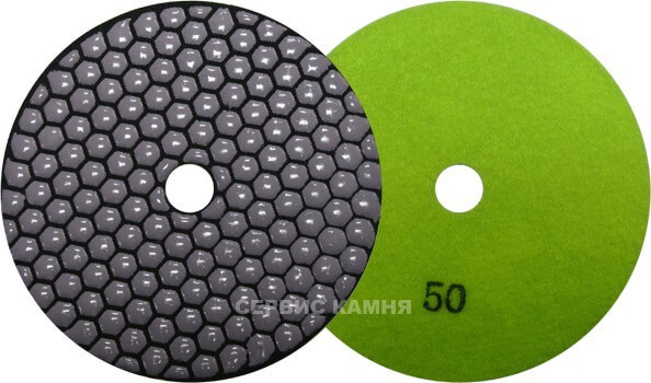 Алмазный гибкий шлифовальный круг JA hexagonal D125x3,5 dry №50 (Китай)