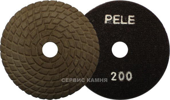 Алмазный гибкий шлифовальный круг PELE премиум 100x3,5 dry №200 (Украина)