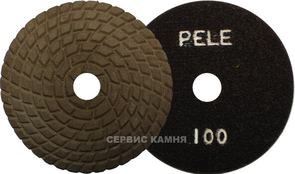 Алмазный гибкий шлифовальный круг PELE премиум 100x3,5 dry №100 (Украина)