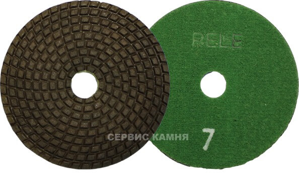 Алмазный гибкий шлифовальный круг PELE ТИП A  100x3,5 dry №7 (Украина)