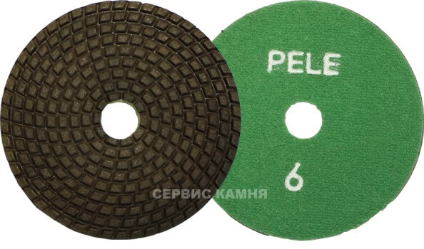 Алмазный гибкий шлифовальный круг PELE ТИП A  100x3,5 dry №6 (Украина)