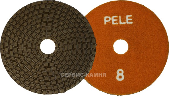 Алмазный гибкий шлифовальный круг PELE ТИП В  100x3,5 dry №8 (Украина)