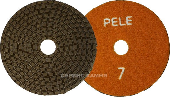 Алмазный гибкий шлифовальный круг PELE ТИП В  100x3,5 dry №7 (Украина)