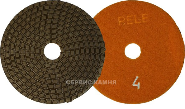 Алмазный гибкий шлифовальный круг PELE ТИП В  100x3,5 dry №4 (Украина)