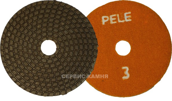Алмазный гибкий шлифовальный круг PELE ТИП В  100x3,5 dry №3 (Украина)