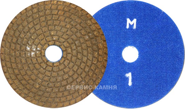 Алмазный гибкий шлифовальный круг PELE мрамор 100x3,5 dry №1 (Украина)