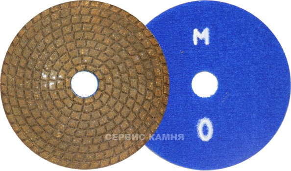 Алмазный гибкий шлифовальный круг PELE мрамор 100x3,5 dry №0 (Украина)