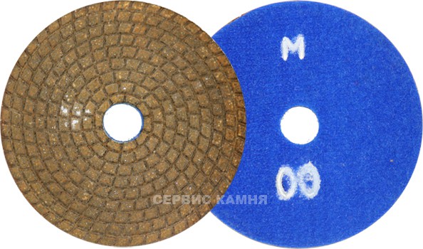 Алмазный гибкий шлифовальный круг PELE мрамор 100x3,5 dry №00 (Украина)