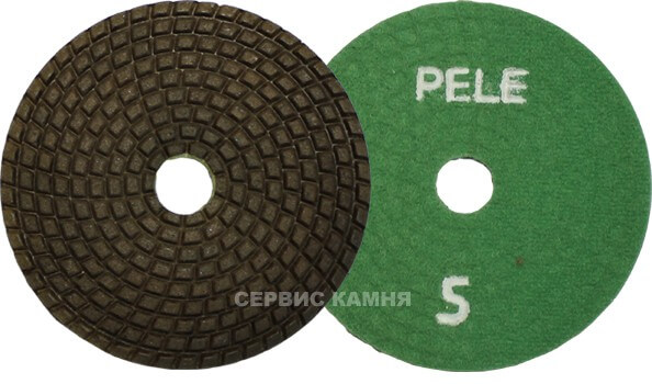Алмазный гибкий шлифовальный диск PELE D80x3,5 dry №5 (Украина)