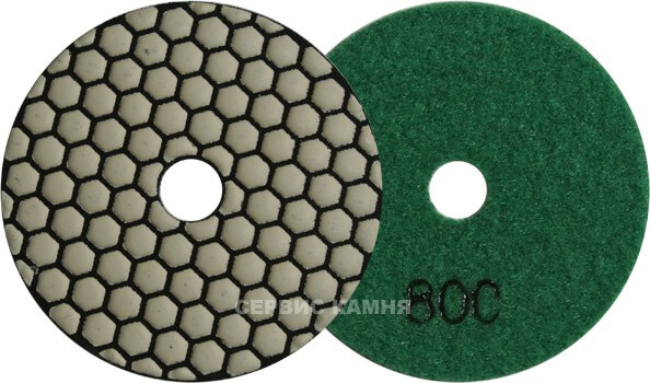 Алмазный гибкий шлифовальный диск DY hexagonal 100x4,0 dry №800 (Китай)