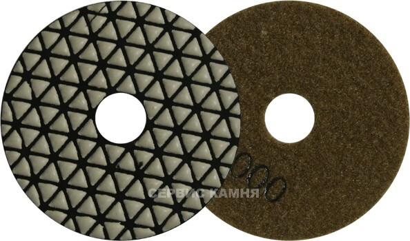 Алмазный гибкий шлифовальный круг DY triangle 100x4,0 dry №3000 (Китай)