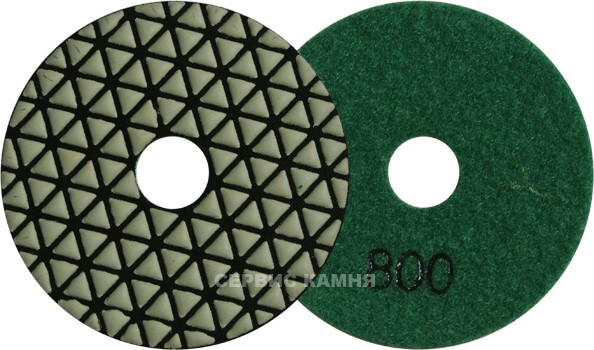 Алмазный гибкий шлифовальный круг DY triangle 100x4,0 dry №800 (Китай)