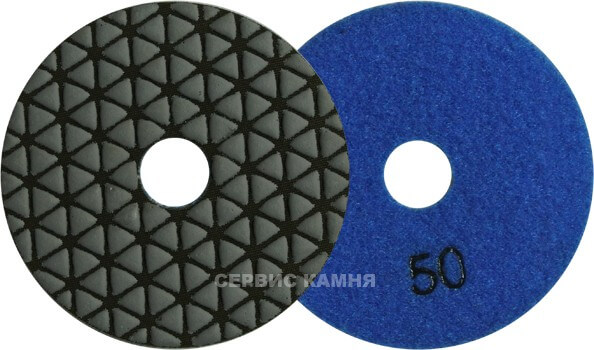 Алмазный гибкий шлифовальный круг DY triangle 100x4,0 dry №50 (Китай)