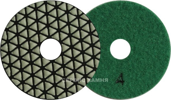 Алмазный гибкий шлифовальный диск DY 5 step 100x4,0 dry №4 (Китай)