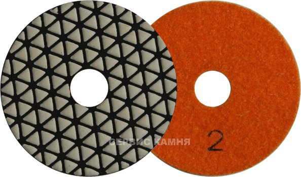 Алмазный гибкий шлифовальный диск DY 5 step 100x4,0 dry №2 (Китай)