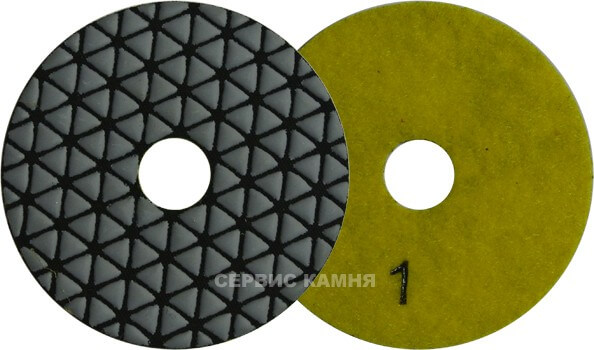 Алмазный гибкий шлифовальный диск DY 5 step 100x4,0 dry №1 (Китай)