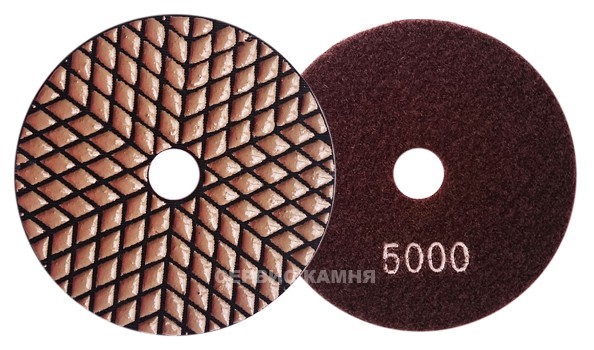 Алмазный гибкий шлифовальный круг JA hexagonal premium 100x3,5 dry №5000 (Китай)