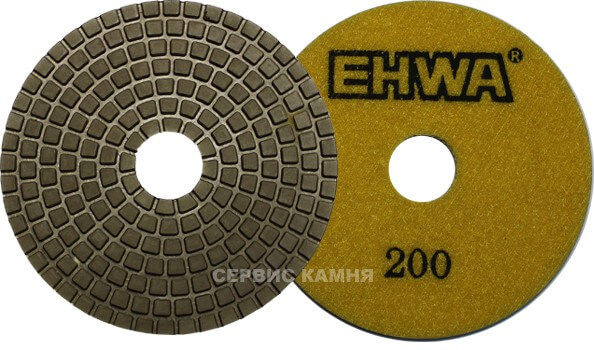 Алмазный гибкий шлифовальный круг EHWA super premium 100x2,6 wet №200 (Корея)
