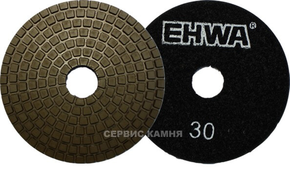 Алмазный гибкий шлифовальный круг EHWA super premium 100x2,6 wet №30 (Корея)