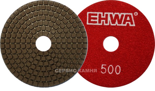 Алмазный гибкий шлифовальный круг EHWA wet PREMIUM 100х4 №500