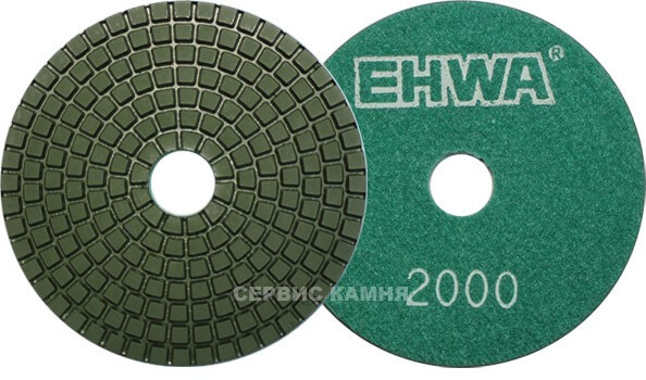 Алмазный гибкий шлифовальный круг EHWA STANDARD 100x3,5 wet №2000 (Корея)