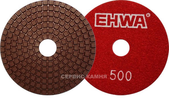 Алмазный гибкий шлифовальный круг EHWA STANDARD 100x3,5 №500 (Корея)