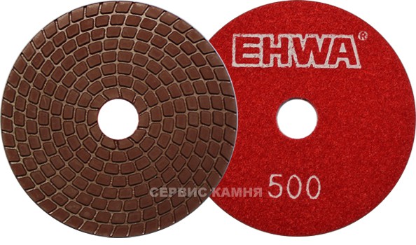 Алмазный гибкий шлифовальный круг EHWA eco 100x3,5 wet №500 (Корея)