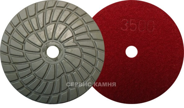 Алмазный гибкий шлифовальный круг  Яблонь  100x4 wet №3500 (Польша)