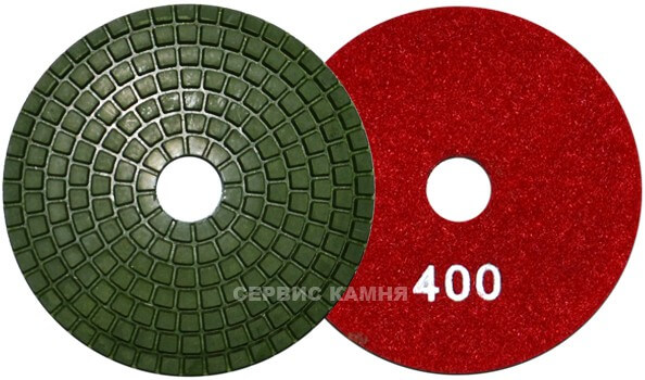 Алмазный гибкий шлифовальный круг  Ск-ТДР  100x4.5 wet №400 (Китай)
