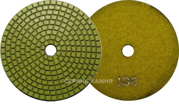 Алмазный гибкий шлифовальный круг EASY LINE Olivine 100x4 wet №100 (Китай)