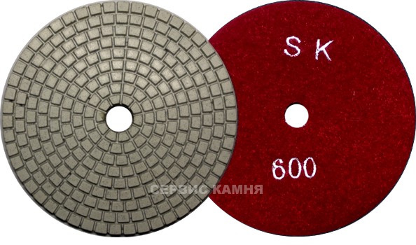 Алмазный гибкий шлифовальный диск EASY LINE BIEGE 100x4,0 dry №600 (Китай)