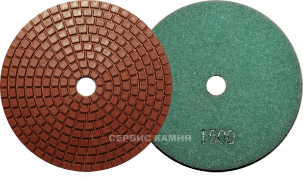 Алмазный гибкий шлифовальный круг MR R0202 Gen Red 100x5 wet №1500 (Китай)