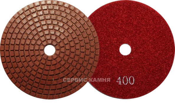 Алмазный гибкий шлифовальный круг MR R0202 Gen Red 100x5 wet №400 (Китай)